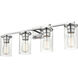 Verlana 4 Light 27.63 inch Chrome Bathroom Vanity Light Wall Light
